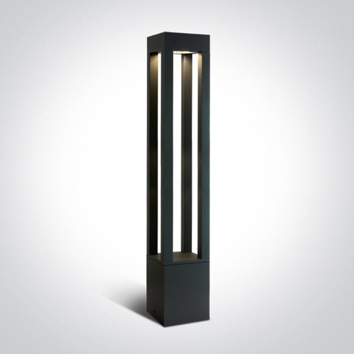 Anthracite Led Bollard 90cm 22w Warm White Ip65 230v - Toplightco