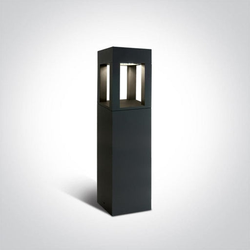 Anthracite Led Bollard 60cm 22w Cool White Ip65 230v One Light SKU:67506/AN/C - Toplightco