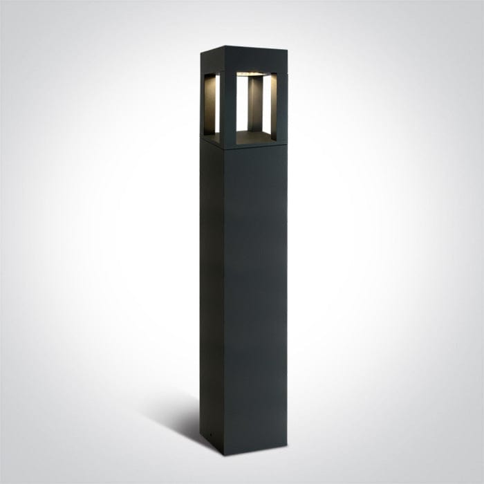 Anthracite Led Bollard 90cm 22w Warm White Ip65 230v One Light SKU:67506A/AN/W - Toplightco