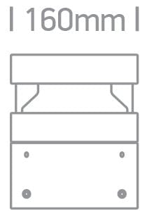 Anthracite Led Bollard 20cm 20w Cool White Ip65 230v - Toplightco