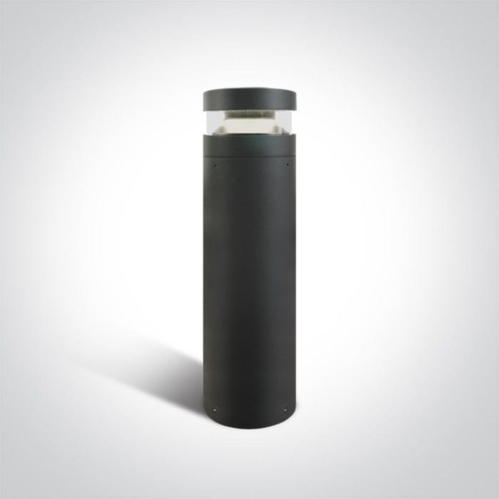 Anthracite Led Bollard 60cm 20w Cool White Ip65 230v - Toplightco