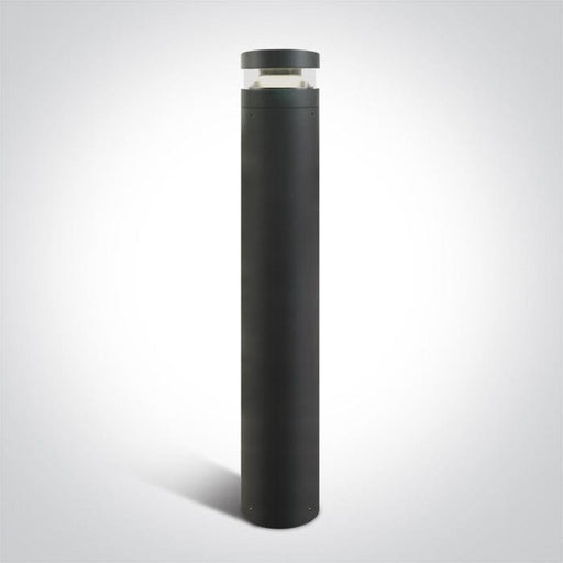 Anthracite Led Bollard 100cm 20w Cool White Ip65 230v - Toplightco