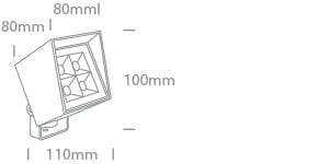 Spike Light Anthracite Rectangular Warm white LED Outdoor LED built in 550lm 6W Aluminium One Light SKU:67514/AN/W - Toplightco