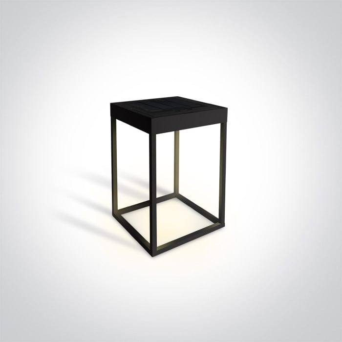 Black Led 2,2w Warm White Ip65 Dimmable Solar One Light SKU:67520/B/W - Toplightco