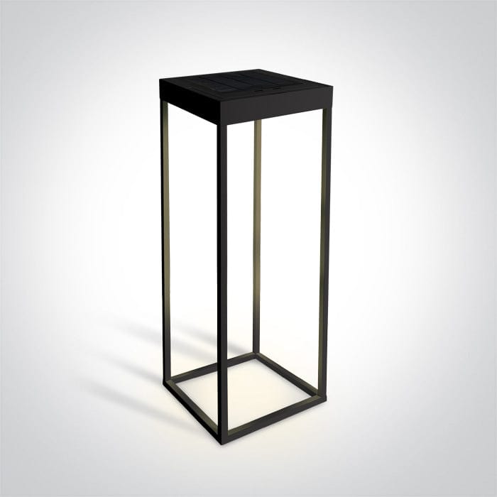 Black Led 2,2w Warm White Ip65 Dimmable Solar One Light SKU:67520A/B/W - Toplightco