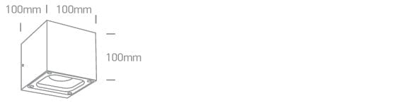 White Wall Led 2x6w Warm White Ip65 230v One Light SKU:67524B/W/W - Toplightco