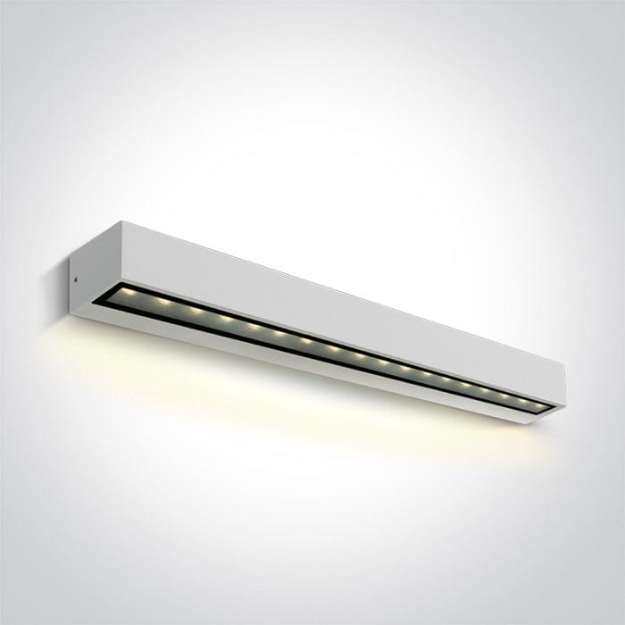 White 13W Wall light, IP65.

Complete with 700mA driver.

 

 One Light SKU:67526A3/W/W