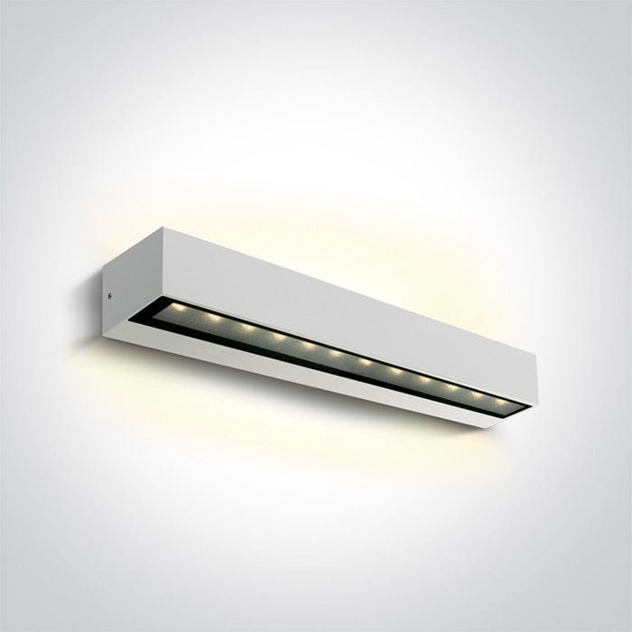 White 2x10W Wall light, IP65.

Complete with 500mA driver.

 

 One Light SKU:67526B2/W/W