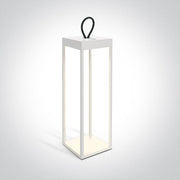 White Rechargeable 3-step dimmable table lamp suitable for indoor/outdoor use, IP54.

Charging time 6Hrs

Working time 9Hrs (100%)

1x4400mAh lithium battery

 

 One Light SKU:67530B/W