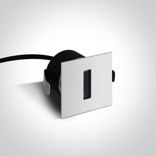 Wall Light White Rectangular Warm White LED Outdoor 120lm Aluminium One Light SKU:68004/W/W - Toplightco