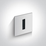 Wall Light White Rectangular Warm White LED Outdoor 120lm Aluminium One Light SKU:68004/W/W - Toplightco