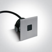 Wall Light Recessed Aluminium Rectangular Warm White LED Outdoor 40lm Aluminium One Light SKU:68004A/AL/W - Toplightco