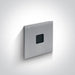 Wall Light Recessed Aluminium Rectangular Warm White LED Outdoor 40lm Aluminium One Light SKU:68004A/AL/W - Toplightco