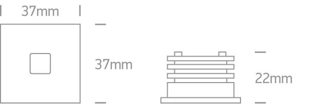 Wall Light White Rectangular Warm White LED Outdoor 40lm Aluminium One Light SKU:68004A/W/W - Toplightco