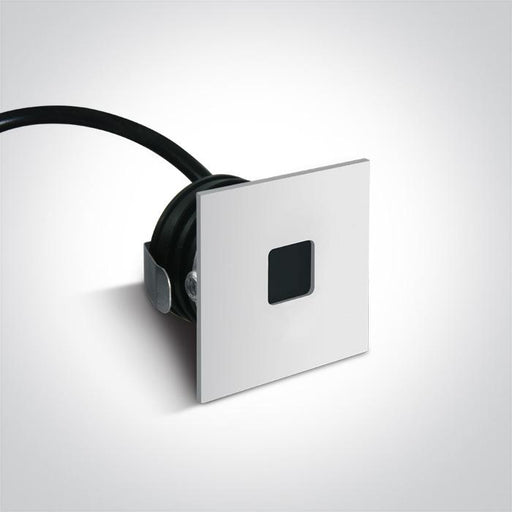 Wall Light White Rectangular Warm White LED Outdoor 40lm Aluminium One Light SKU:68004A/W/W - Toplightco