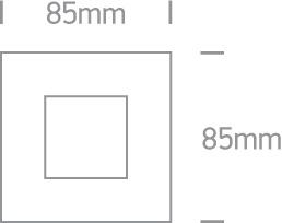 Wall Light Rectangular Warm White LED Outdoor LED built in 80lm 1W Die Cast One Light SKU:68006N/W - Toplightco