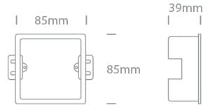 Recessed Box Rectangular Plastic One Light SKU:68006N/BOX - Toplightco