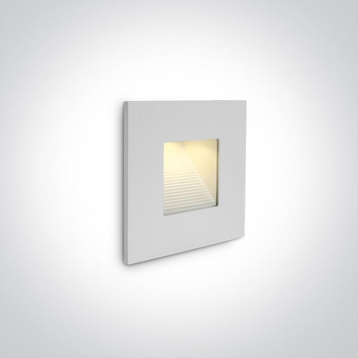 Wall Light Rectangular Warm White LED Outdoor LED built in 80lm 1W Die Cast One Light SKU:68006N/W - Toplightco