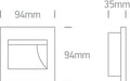 Black Led Inbox 1,5w Warm White 100-240v - Toplightco