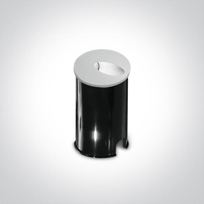 Wall Light White Circular Warm White LED Outdoor LED built in 3W Aluminium One Light SKU:68030/W/W - Toplightco