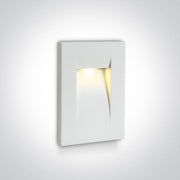 Wall Light White Rectangular Warm White LED Outdoor LED built in 100lm 3,6W Die Cast One Light SKU:68062/W/W - Toplightco