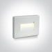 Wall Light White Rectangular Warm White LED Outdoor LED built in 85lm 3,6W Die Cast One Light SKU:68064/W/W - Toplightco