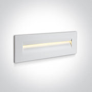 Wall Light White Rectangular Warm White LED Outdoor LED built in 160lm 8,5W Die Cast One Light SKU:68066/W/W - Toplightco