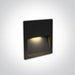 Wall Light Recessed Black Rectangular Warm White LED Outdoor LED built in 300lm 3W Die Cast One Light SKU:68068A/B/W - Toplightco