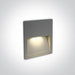 Wall Light Recessed Grey Rectangular Warm White LED Outdoor LED built in 300lm 3W Die Cast One Light SKU:68068A/G/W - Toplightco