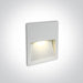 Wall Light White Rectangular Warm White LED Outdoor LED built in 300lm 3W Die Cast One Light SKU:68068A/W/W - Toplightco