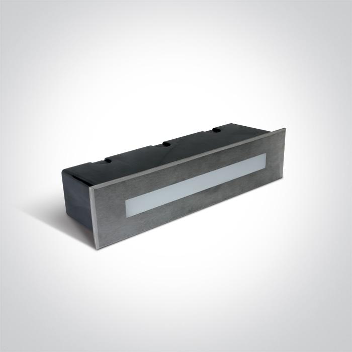 Wall Light Stainless Steel Rectangular Warm White LED Outdoor LED built in 200lm 10W Stainless Steel 316 One Light SKU:68072C/W - Toplightco