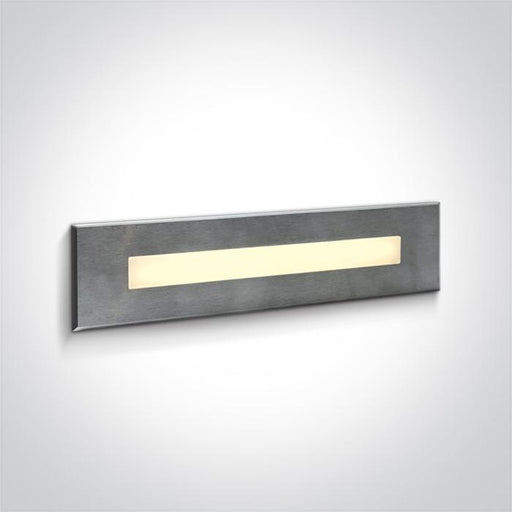 Wall Light Stainless Steel Rectangular Warm White LED Outdoor LED built in 200lm 10W Stainless Steel 316 One Light SKU:68072C/W - Toplightco