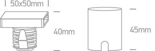 Wall Light Recessed Black Rectangular Warm White LED Outdoor 100lm Aluminium One Light SKU:68074A/B/W - Toplightco