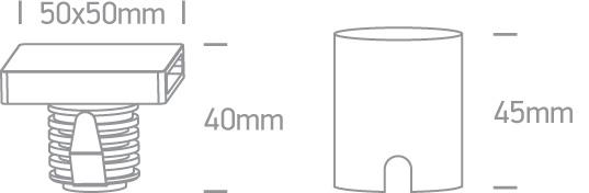 Wall Light White Rectangular Warm White LED Outdoor 100lm Aluminium One Light SKU:68074A/W/W - Toplightco