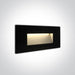 Wall Light Recessed Black Rectangular Warm White LED Outdoor LED built in 350lm 5W Glass One Light SKU:68076A/B/W - Toplightco