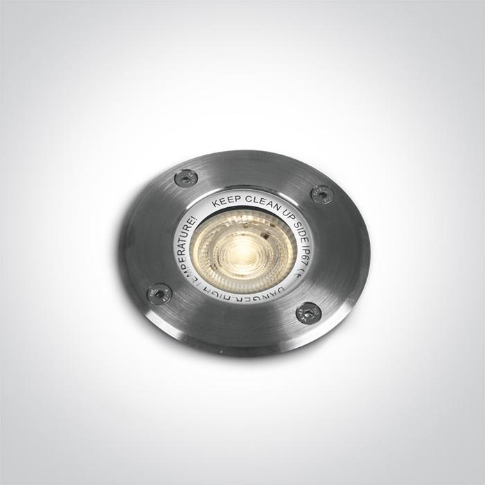 Inground Light Stainless Steel Circular Outdoor Replaceable lamp 35W Stainless Steel 316 One Light SKU:69006G - Toplightco
