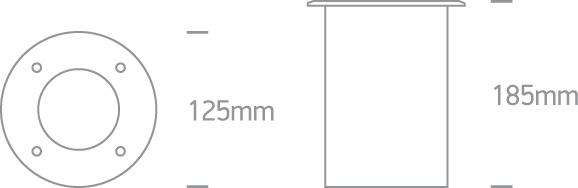 Inground Light Stainless Steel Circular Warm White LED Outdoor LED built in 700lm 10W Stainless Steel 316 One Light SKU:69040/W - Toplightco