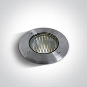 Inground Light Stainless Steel Circular Warm White LED Dimmable Outdoor LED built in 1800lm 20W Stainless Steel 316 One Light SKU:69050/W - Toplightco