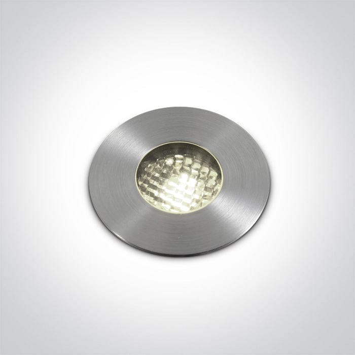 Inground Light Stainless Steel Circular Cool White LED Outdoor 240lm Stainless Steel 316 One Light SKU:69052/C - Toplightco