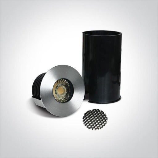 Inground Light Stainless Steel Circular Warm White LED Outdoor 240lm Stainless Steel 316 One Light SKU:69052/W - Toplightco