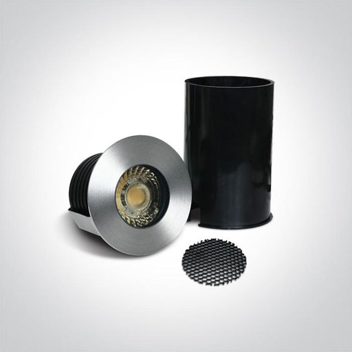 Inground Light Aluminium Circular Warm White LED Outdoor 1000lm Aluminium One Light SKU:69052A/W - Toplightco