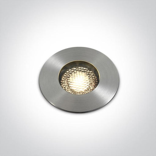 Inground Light Aluminium Circular Warm White LED Outdoor 1000lm Aluminium One Light SKU:69052A/W - Toplightco
