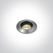 Inground Light Aluminium Circular Warm White LED Outdoor 240lm Natural Aluminium One Light SKU:69056A/W - Toplightco