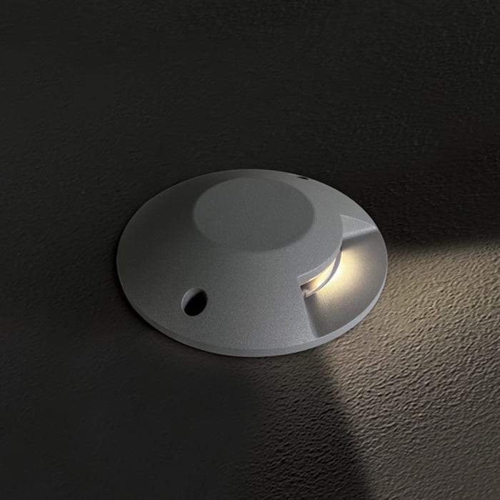 Ground Light Grey Circular Warm White LED Outdoor LED built in 300lm 6W Die Cast One Light SKU:69058A/G/W - Toplightco