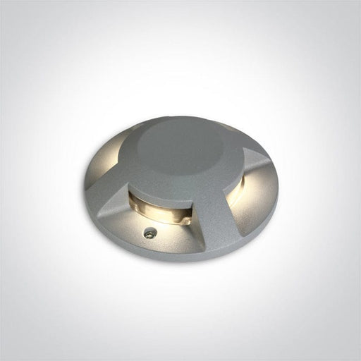 Ground Light Grey Circular Warm White LED Outdoor LED built in 600lm 4x3W Die Cast One Light SKU:69058C/G/W - Toplightco