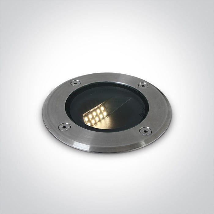 Inground Light Stainless Steel Circular Warm White LED Outdoor LED built in 180lm 8W Stainless Steel 316 One Light SKU:69062/W - Toplightco