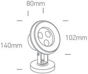 Underwater Pool Light Stainless Steel Circular Cool White LED 200lm Stainless Steel 316 One Light SKU:69064A/C - Toplightco