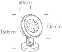 Underwater Pool Light Stainless Steel Circular Cool White LED 200lm Stainless Steel 316 One Light SKU:69064A/C - Toplightco
