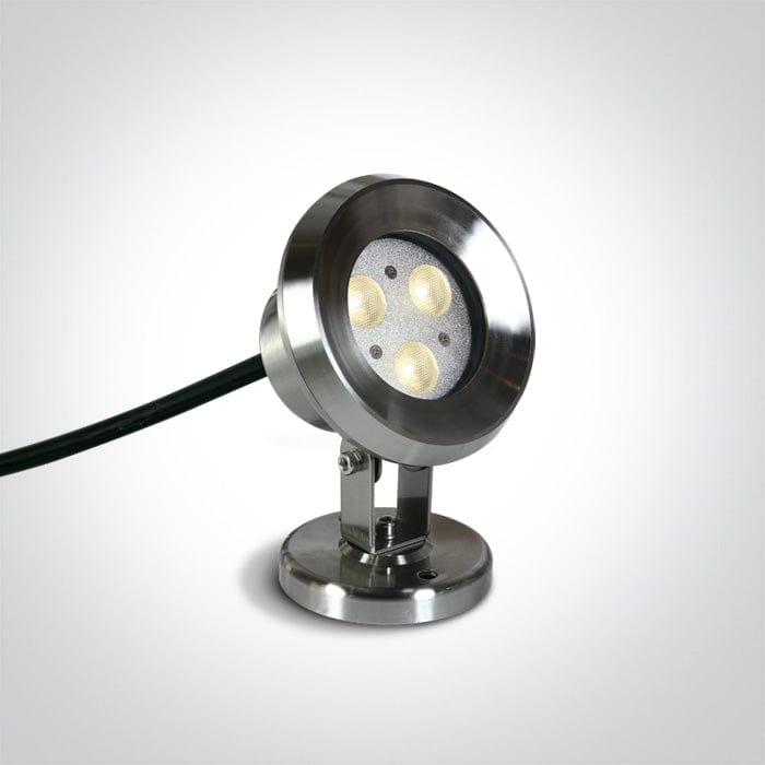 Underwater Pool Light Stainless Steel Circular Cool White LED 200lm Stainless Steel 316 One Light SKU:69064A/C - Toplightco