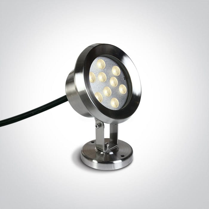 9x1w Led Cool White Ss316 Ip68 Adjustable Underwater 24v Spotlight, Ip68. - Toplightco